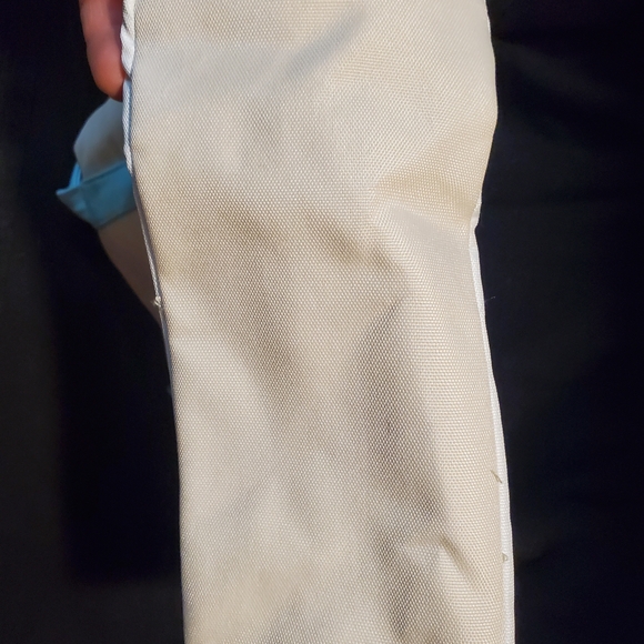 Lacoste Women's Cream and Light Blue Tote - Picture 6 of 11